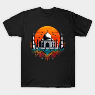 Taj Mahal India Design T-Shirt